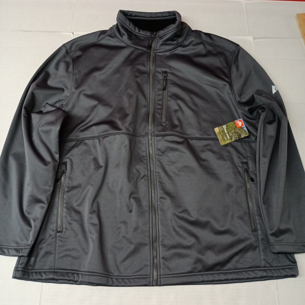 Ozark Trail Men's Size 3XL (54-56) Charcoal Softshell Jacket‎